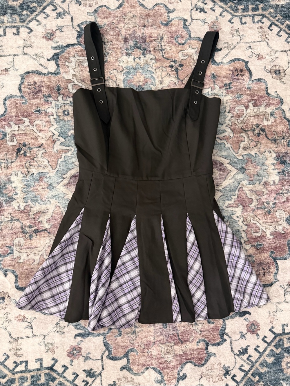 Sugar Thrillz Black Dress with Purple Details